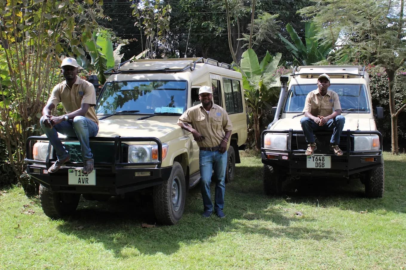 The crew, ready to roll